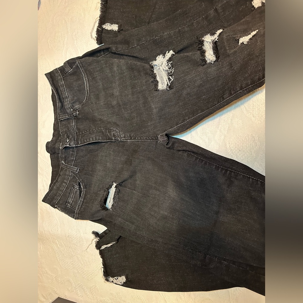 Distressed jeans